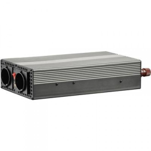 Inverter, feszültségátalakító, csavaros csipeszek, 24V/230V, 1200W, Voltcraft MSW 1200-24-G