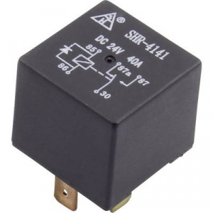 SHR-4141A SHR-24VDC-F-C 5pin Aut&oacute;s rel&eacute; 24 V/DC 40 A 1 v&aacute;lt&oacute;