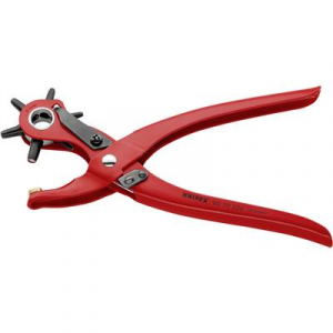 Revolver lyukasztófogó, forgó lyukasztófogó 220 mm, porszórt bevonattal, Knipex 90 70 220 EAN