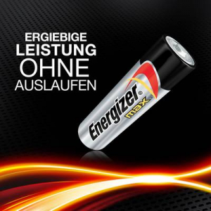 Ceruzaelem AA, alkáli mangán, 1,5V, 8 db, Energizer Max LR06, AA, LR6, AAB4E, AM3, 815, E91, LR6N