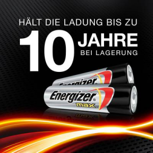 Ceruzaelem AA, alkáli mangán, 1,5V, 8 db, Energizer Max LR06, AA, LR6, AAB4E, AM3, 815, E91, LR6N