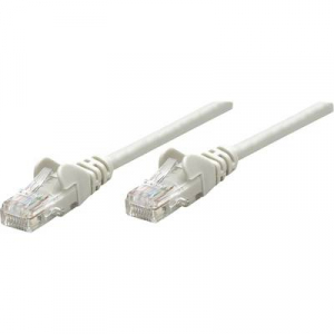 RJ45-ös patch kábel, hálózati LAN kábel CAT 6 U/UTP [1x RJ45 dugó - 1x RJ45 dugó] 0.50 m Szürke Intellinet