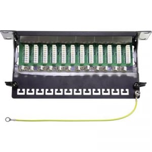 12 port Hálózati patchpanel Renkforce CAT 6A 1 ME