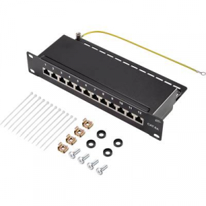 12 port Hálózati patchpanel Renkforce CAT 6A 1 ME