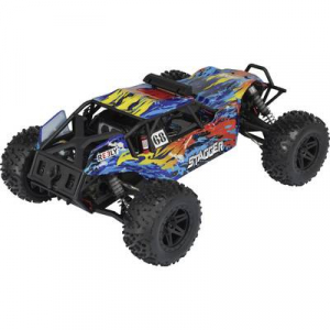 Reely Stagger Brushed 1:10 RC modellautó Elektro Buggy 4WD 100% RtR 2,4 GHz Akkuval, töltőkészülékkel és adóakkukkal