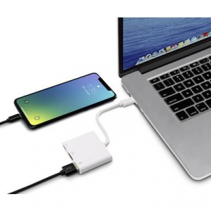 Renkforce USB 3.0-USB 2.0 kombinált hub Fehér