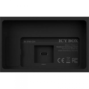 Raidsonic ICY BOX IB-3740-C31 SATA merevlemez doboz 2.5 coll USB-C™ USB 3.1