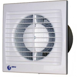 Falba és mennyezetbe építhető elszívó ventilátor 95 m3/h 10 cm SIKU 100ST Silenta 30380