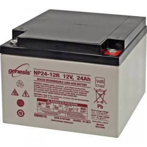 EnerSys Genesis NP24-12 Ólomakku 12 V 24 Ah Ólom-vlies (AGM) (Sz x Ma x Mé) 166 x 125 x 175 mm M5 csavaros csatlakozó Karbantartásmentes, VDS tanusítv