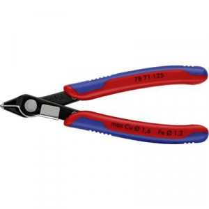 Electronic Super Knips, barnított, speciális szerszámacél fej, lágy/közepes huzal max.: O 1,6/1,2 mm, Knipex 78 71 125