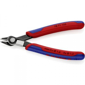 Electronic Super Knips, barnított, speciális szerszámacél fej, lágy/közepes huzal max.: O 1,6/1,2 mm, Knipex 78 71 125