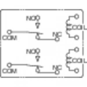 Autó relé 12 V/DC 2 váltó, NO 20 A / NC 10 A 14 V/DC, Panasonic ACT512