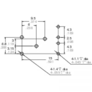 Autó relé 12 V/DC 2 váltó, NO 20 A / NC 10 A 14 V/DC, Panasonic ACT212