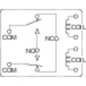 Autó relé 12 V/DC 2 váltó, NO 20 A / NC 10 A 14 V/DC, Panasonic ACT212