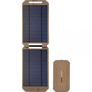 Napelemes akkutöltő és powerbank, 1000 mA 5 W, Power Traveller Powerbank Solar Extreme Tactical PTL-EXT001 TAC