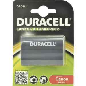 BP-511, BP-512 Canon kamera akku 7,4V 1400 mAh, Duracell