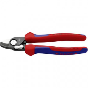 Kábelolló 165 mm, barnított, vágóérték: O 15 mm, Knipex 95 22 165