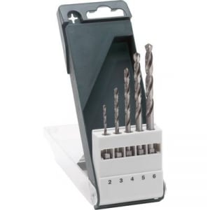 Bosch Accessories 2609255127 HSS Fém spirálfúró készlet 5 részes 2 mm, 3 mm, 4 mm, 5 mm, 6 mm Csiszolt DIN 338 1/4 (6,3 mm) 1 készlet