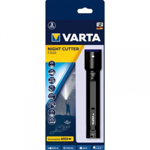 Varta F30R LED Kézilámpa Övcsíptetővel, USB csatlakozóval, Állítható Akkuról üzemeltetett 700 lm 24 óra 515 g