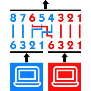 Intellinet RJ45 Hálózat Átalakító CAT 5 [1x RJ45 dugó - 2x RJ45 alj] Ezüst, Fehér