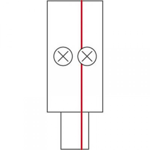 Sínrendszer betápláló, nagyfeszültségű, fehér, SLV 143031