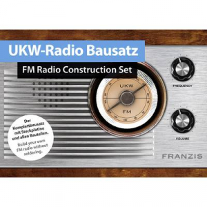 URH rádió építőkészlet, URH Retro rádió építőkészlet 14 éves kortól Franzis Verlag 65287