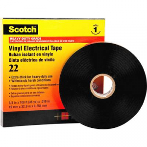 3M SCOTCH22-50X33 Szigetelőszalag Scotch® Fekete (H x Sz) 33 m x 50 mm 33 m