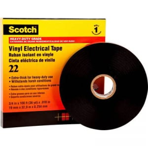 3M SCOTCH22-50X33 Szigetelőszalag Scotch® Fekete (H x Sz) 33 m x 50 mm 33 m