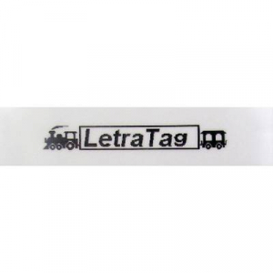 DYMO feliratozószalag LetraTag, 12mm, gyöngy-fehér/fekete, polieszter, S0721660