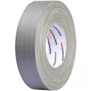 Téphető szövetbetétes ragasztószalag, gaffer tape 10 m x 19 mm, szürke színű HellermannTyton HelaTape