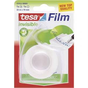 Feliratozható ragasztószalag Tesafilm® Invisible 33 m x 19 mm átlátszó TESA 57414