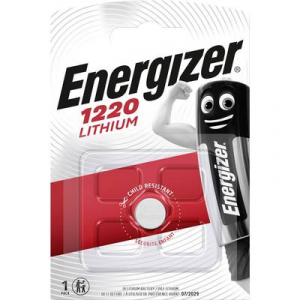 CR1220 lítium gombelem, 3 V, 40 mA, Energizer BR1220, DL1220, ECR1220, KCR1220, KL1220, KECR1220, LM1220