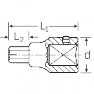 Stahlwille 59 22 05050022 Belső hatlap Dugókulcs bit betét 22 mm 3/4 (20 mm)