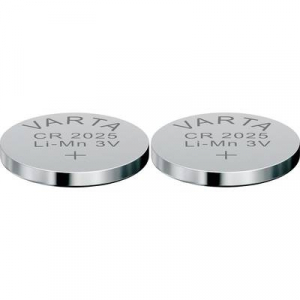 CR2025 lítium gombelem, 3 V, 170 mAh, 2 db, Varta BR2025, DL2025, ECR2025, KCR2025, KL2025, KECR2025, LM2025