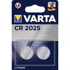 CR2025 lítium gombelem, 3 V, 170 mAh, 2 db, Varta BR2025, DL2025, ECR2025, KCR2025, KL2025, KECR2025, LM2025