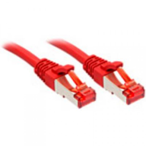 RJ45 Hálózat Csatlakozókábel CAT 6 S/FTP 20.00 m Piros LINDY