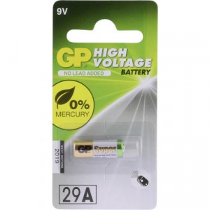 29A alkáli elem, távirányító elem, 9V 20 mAh, GP Super A29, E29A, V29PX, V29GA, V29A, L721, MN29, GP29A, GP29