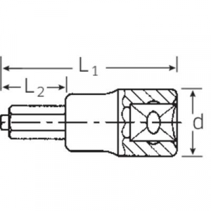 Stahlwille 54 IC 6 03070006 Belső hatlap BO Dugókulcs bit betét 6 mm 1/2 (12,5 mm)