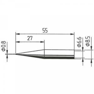 Ersa 842 pákahegy, forrasztóhegy 842 SD ceruza formájú hegy 0.8 mm