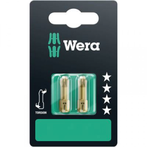 Wera 2 db 855/1 TH PZ kereszthornyú PZ 3 bit 05073372001 Pozidriv Hossz:25 mm