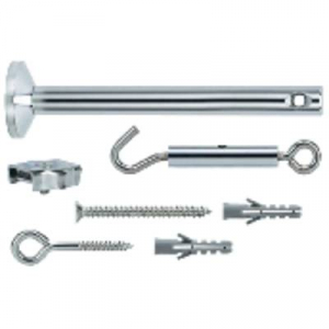 Komplett fesz&iacute;tő szerelő k&eacute;szlet 4 &aacute;tir&aacute;ny&iacute;t&oacute;val, kr&oacute;m, Paulmann 17834