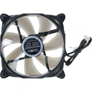 NoiseBlocker M12-PS Számítógépház ventilátor Fekete, Szürke (Sz x Ma x Mé) 120 x 120 x 25 mm