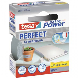 Ragasztószalag, szövet, szürke, 19 mm, tesa® EXTRA POWER