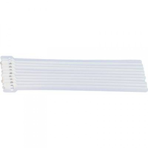 Tépőzáras kábelkötöző, tépőzáras szalag 10db-os készlet 200 mm x 7 mm TRU COmPONENTS 801-010-Bag