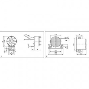 Bosch 0 986 334 001 Hátrameneti figyelmeztető Fix zajszint