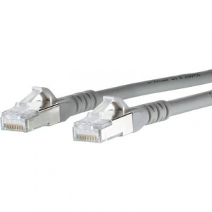 RJ45 Hálózati csatlakozókábel, CAT 6A S/FTP [1x RJ45 dugó - 1x RJ45 dugó] 7 m, szürke BTR Netcom