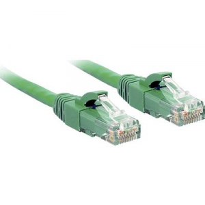 RJ45 Hálózat Csatlakozókábel CAT 6 U/UTP 3.00 m Zöld Védővel LINDY