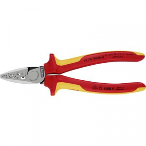 Knipex 97 78 180 Krimpelőfogó Érvéghüvelyek 0.25 ... 16 mm2