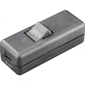 interBär 2 pólusú zsinórkapcsoló, 10 A 250 V/AC, titán