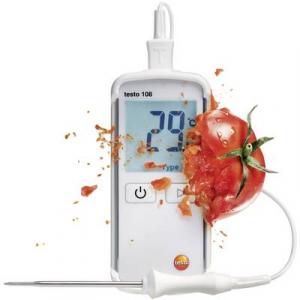 Beszúrós hőmérséklet mérő műszer, -50...+300 °C, T típus (Cu-CuNi), K típus (NiCr-Ni), Testo 108